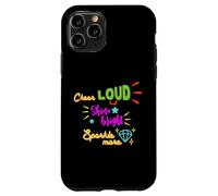 Carcasa para iPhone 11 Pro Regalo para animadoras Cheer Cheer Loud Shine Bright