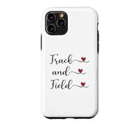 Carcasa para iPhone 11 Pro Regalo tipográfico manuscrito con corazón de Pista y Campo