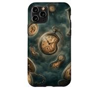 Carcasa para iPhone 11 Pro Reloj Surrealista Dimensión Tiempo Concepto Misterio Gráfico