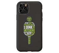 Carcasa para iPhone 11 Pro Reproductor de Bebidas Pickleball Life Paddle Word Cloud