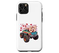 Carcasa para iPhone 11 Pro Retro 67 Monster Truck Six Seven Valentine Boys