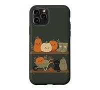 Carcasa para iPhone 11 Pro Retro Autumn Harvest Shelf Doodle Personajes Vibe