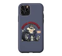 Carcasa para iPhone 11 Pro Retro Biker: Custom Motorcycles Lowbrow Wolf Rockabilly 50s