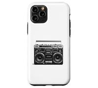 Carcasa para iPhone 11 Pro Retro Boom Box 80s 90s, Ghetto Blaster Reproductor de Cinta de Casete
