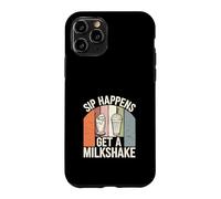 Carcasa para iPhone 11 Pro Retro Comida Rápida Nostalgia Vintage Diner Papas Fritas Batidos Hamburguesas