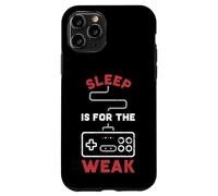 Carcasa para iPhone 11 Pro Retro Gaming - Sleep is For The Weak Gamepad para Gamer Funny