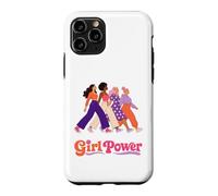 Carcasa para iPhone 11 Pro Retro Girl Power Pink Diverse Women Inclusion Groovy 70s