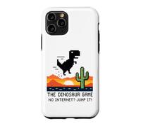 Carcasa para iPhone 11 Pro Retro Pixel Dinosaur Desert Sunset Gamer Design