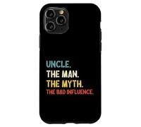 Carcasa para iPhone 11 Pro Retro Vintage Uncle The Man The Myth The Bad Influence