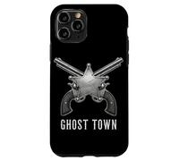 Carcasa para iPhone 11 Pro Revólveres Ghost Town Western Vintage Cowboy Outlaw