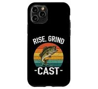 Carcasa para iPhone 11 Pro Rise Grind Cast Amante de la Pesca Pescado Susurrador Aventuras Lago