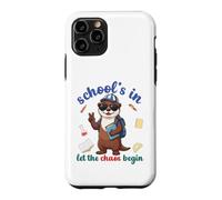 Carcasa para iPhone 11 Pro River Otter Regreso a la Escuela Vibra Escuelas En Que Comience el Caos