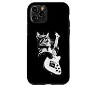 Carcasa para iPhone 11 Pro Rock Cat Playing Guitar - Funny Guitar Cat