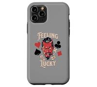 Carcasa para iPhone 11 Pro Rockabilly Feeling Lucky Devil Dice 50 Retro Vintage Casino