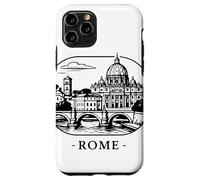 Carcasa para iPhone 11 Pro Roma, la Ciudad eterna. Silueta Decorativa.