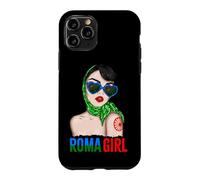 Carcasa para iPhone 11 Pro Roma Traveller Girl - Romani Flag Proud Womens