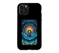 Carcasa para iPhone 11 Pro Romántico Pareja Sol Luna Amor Celestial Unión Estrel