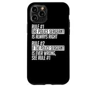 Carcasa para iPhone 11 Pro Ropa de Sargento de policía - Bonito diseño Divertido de sargentos