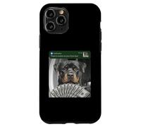 Carcasa para iPhone 11 Pro Rottweiler Hay Movimiento en tu Puerta Principal Rottie Silly