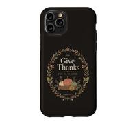 Carcasa para iPhone 11 Pro Salmo de Acción de Gracias de otoño 107:1 Cita de Cosecha de gratitud