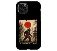 Carcasa para iPhone 11 Pro Samurai Bigfoot Japanese Vintage Sasquatch Ukiyo-e Funny