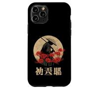 Carcasa para iPhone 11 Pro Samurai Guerrero Rojo Araña Lirio Flor Anime Otaku Japonés