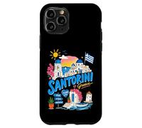 Carcasa para iPhone 11 Pro Santorini Grecia Island Lindo Recuerdo de Viaje Griego