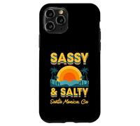 Carcasa para iPhone 11 Pro Sassy and Salty Santa Mónica California Retro Tropical