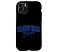 Carcasa para iPhone 11 Pro Saved by Grace Efesios 2:8 Cita Cristiana inspiradora