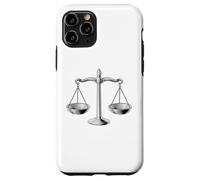 Carcasa para iPhone 11 Pro Scales of Justice Libra Star Sign Legal Gift Abogado Juez