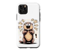 Carcasa para iPhone 11 Pro Screaming Marmot Groundhog Meme Wildlife