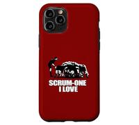 Carcasa para iPhone 11 Pro Scrum One I Love Rugby Romance Moderno