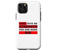 Carcasa para iPhone 11 Pro Señor Dame Fuerza para un Amante del Gimnasio Cristiano más representante