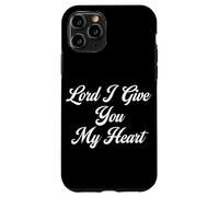 Carcasa para iPhone 11 Pro Señor Te doy Mi Corazón Culto Cristiano Religión Orando