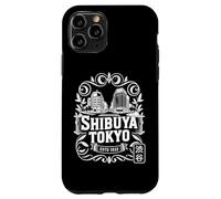 Carcasa para iPhone 11 Pro Shibuya Crossing Tokio Japón Retro Hanko Kanji Souvenir