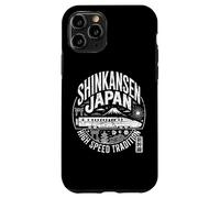 Carcasa para iPhone 11 Pro Shinkansen Japón Vintage Bullet Train & Fuji Kanji Souvenir