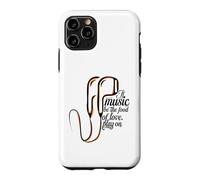 Carcasa para iPhone 11 Pro Si la música es el alimento del Amor, Reproduce con Auriculares