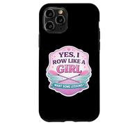 Carcasa para iPhone 11 Pro Sí, Remo como una Chica Quiero Algunas lecciones Equipo de Remo Divertido