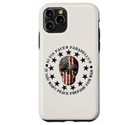 Carcasa para iPhone 11 Pro Si Vis Pacem Parabellum Betsy Ross USA Flag Skull Patriotic