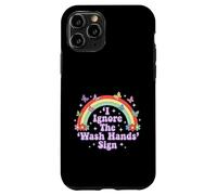 Carcasa para iPhone 11 Pro Signo de Humor Divertido para Adultos I Ignore The 'Wash Hands