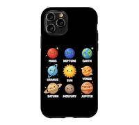 Carcasa para iPhone 11 Pro Sistema Solar Planetas Astronomía Ciencia Espacial Galaxia Niños