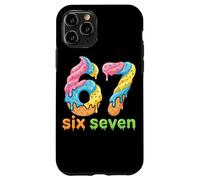 Carcasa para iPhone 11 Pro Six Seven 67 Number Ice Cream Drip Meme 6 7 Kids Boys Girls