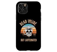 Carcasa para iPhone 11 Pro Skeleton Coffee Dead Inside Retro Baristas Coffee Lover