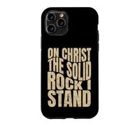 Carcasa para iPhone 11 Pro sobre Cristo La Roca Sólida Que Soy, Hombres y Mujeres Cristianos