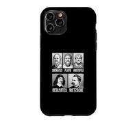 Carcasa para iPhone 11 Pro Sócrates Platón Aristóteles Descartes Nietzsche Filosofía