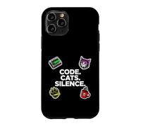 Carcasa para iPhone 11 Pro Software Engineer Introvert Code Cats Silence