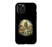 Carcasa para iPhone 11 Pro Solarpunk Wind Energy Eco Future Nature Tech Design