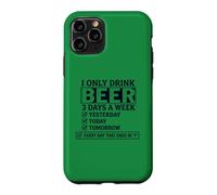 Carcasa para iPhone 11 Pro Solo Bebo Cerveza 3 días a la Semana Lista de verificación