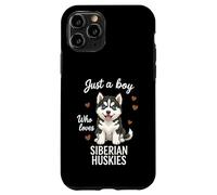 Carcasa para iPhone 11 Pro Solo un Chico Que ama a los Huskies siberianos