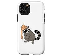 Carcasa para iPhone 11 Pro Sombrero de Piel de Mapache extraño Humor de Halloween para bichos raros